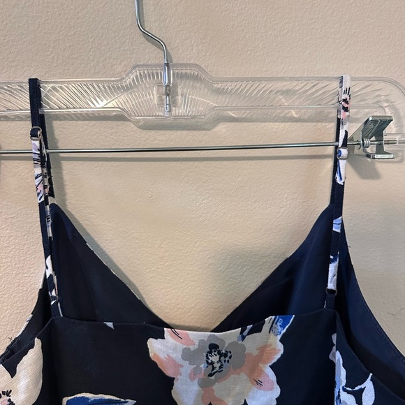 Banana Republic Size 4 Navy Floral Midi Dress - Picture 3 of 6